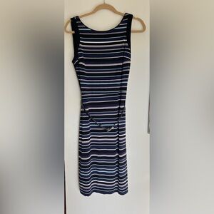 White House Black Market Striped Midi Dress